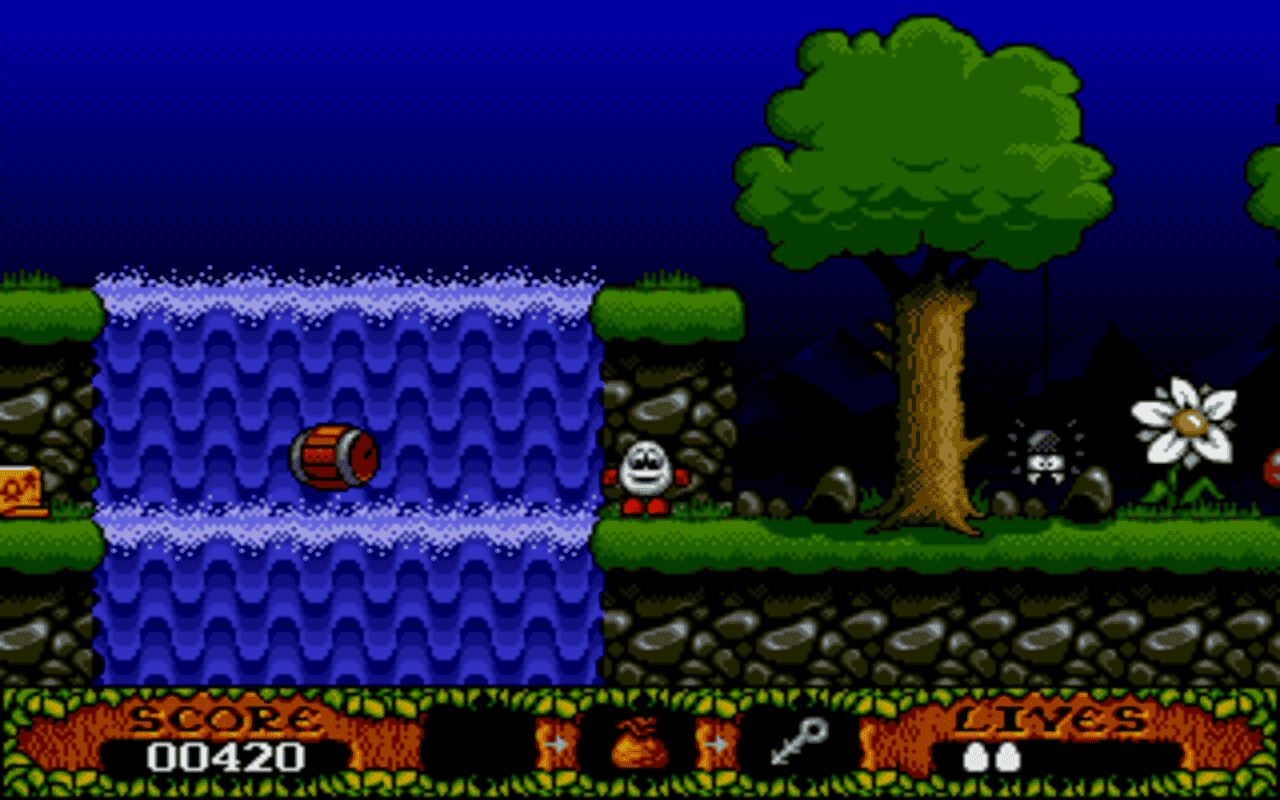 Gameplay screen of The Fantastic Adventures of Dizzy (4/8) Gameplay screen of The Fantastic Adventures of Dizzy (4/8)