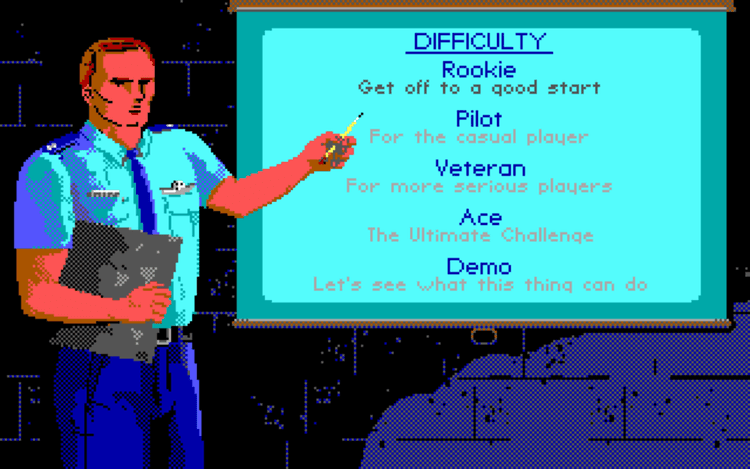 Gameplay screen of F-15 Strike Eagle II (1/8) Gameplay screen of F-15 Strike Eagle II (1/8)