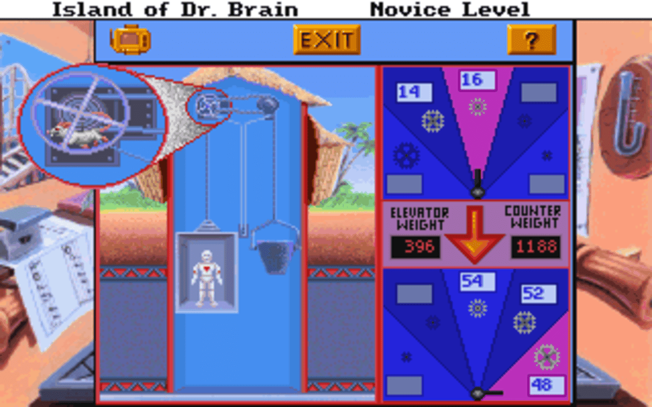 Gameplay screen of The Island of Dr. Brain (3/8) Gameplay screen of The Island of Dr. Brain (3/8)