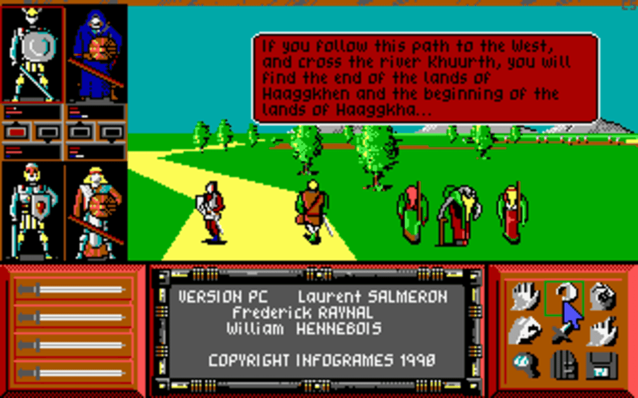 Gameplay screen of Drakkhen (2/8) Gameplay screen of Drakkhen (2/8)