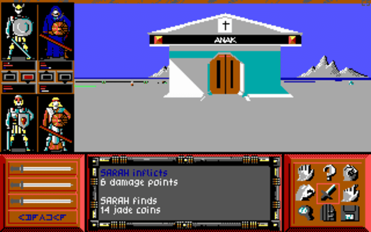 Gameplay screen of Drakkhen (3/8) Gameplay screen of Drakkhen (3/8)