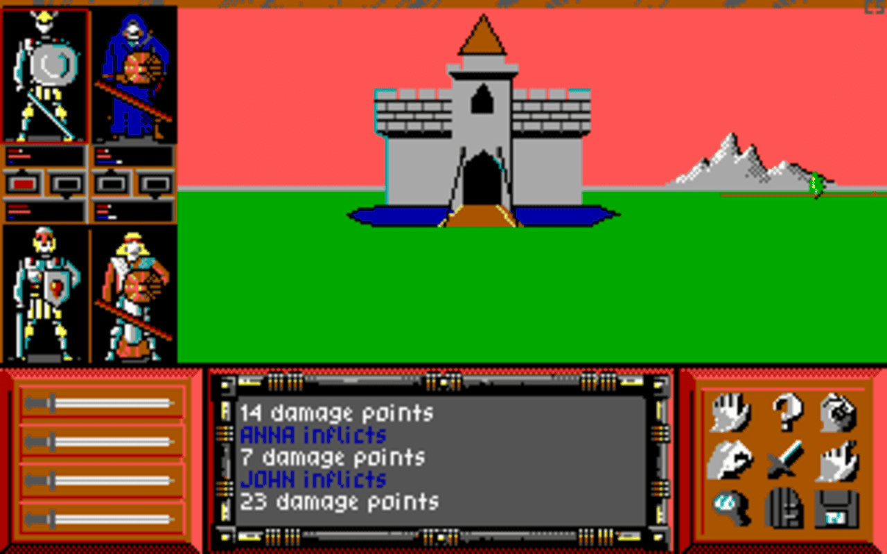 Gameplay screen of Drakkhen (8/8) Gameplay screen of Drakkhen (8/8)