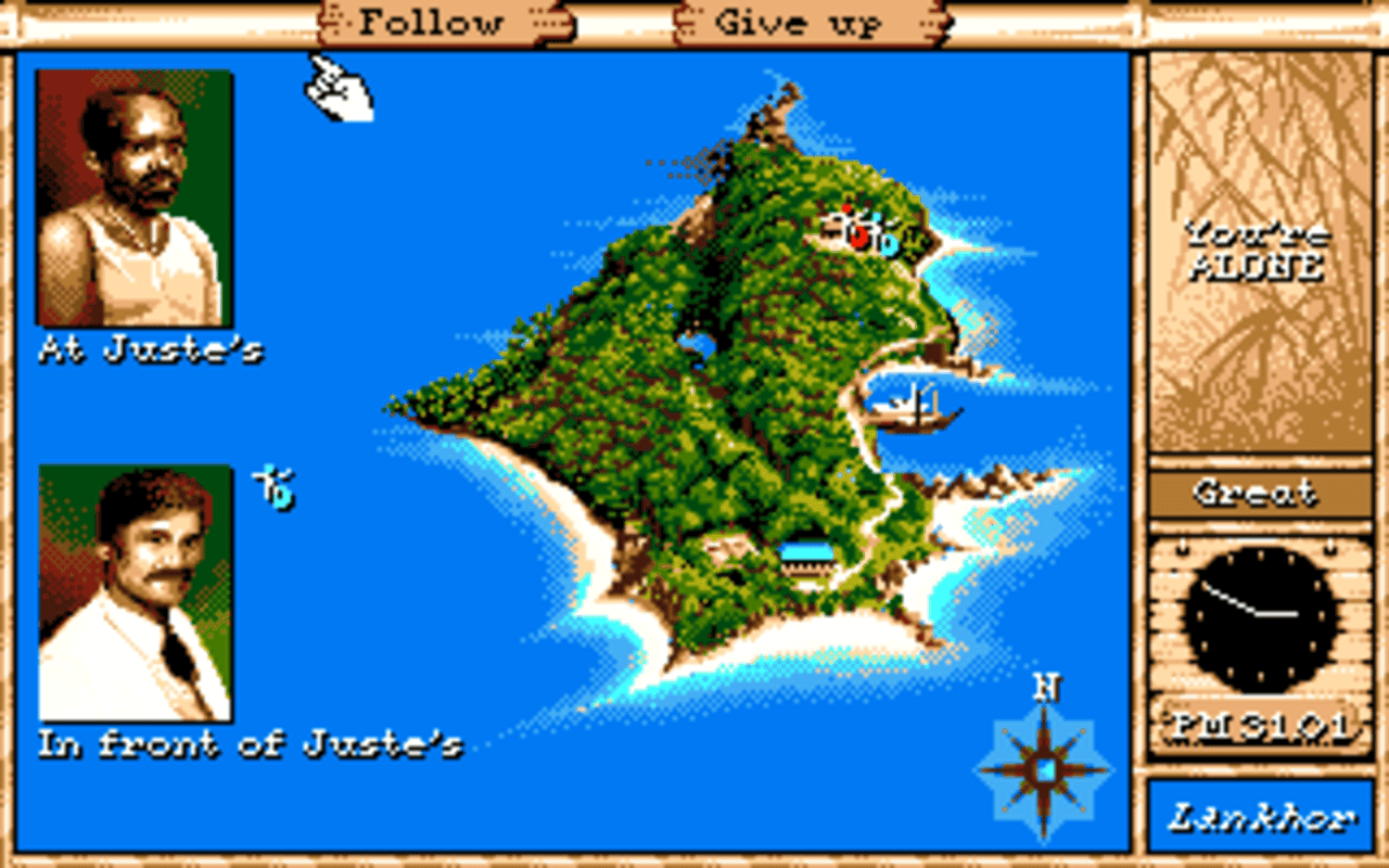 Gameplay screen of Maupiti Island (5/8) Gameplay screen of Maupiti Island (5/8)