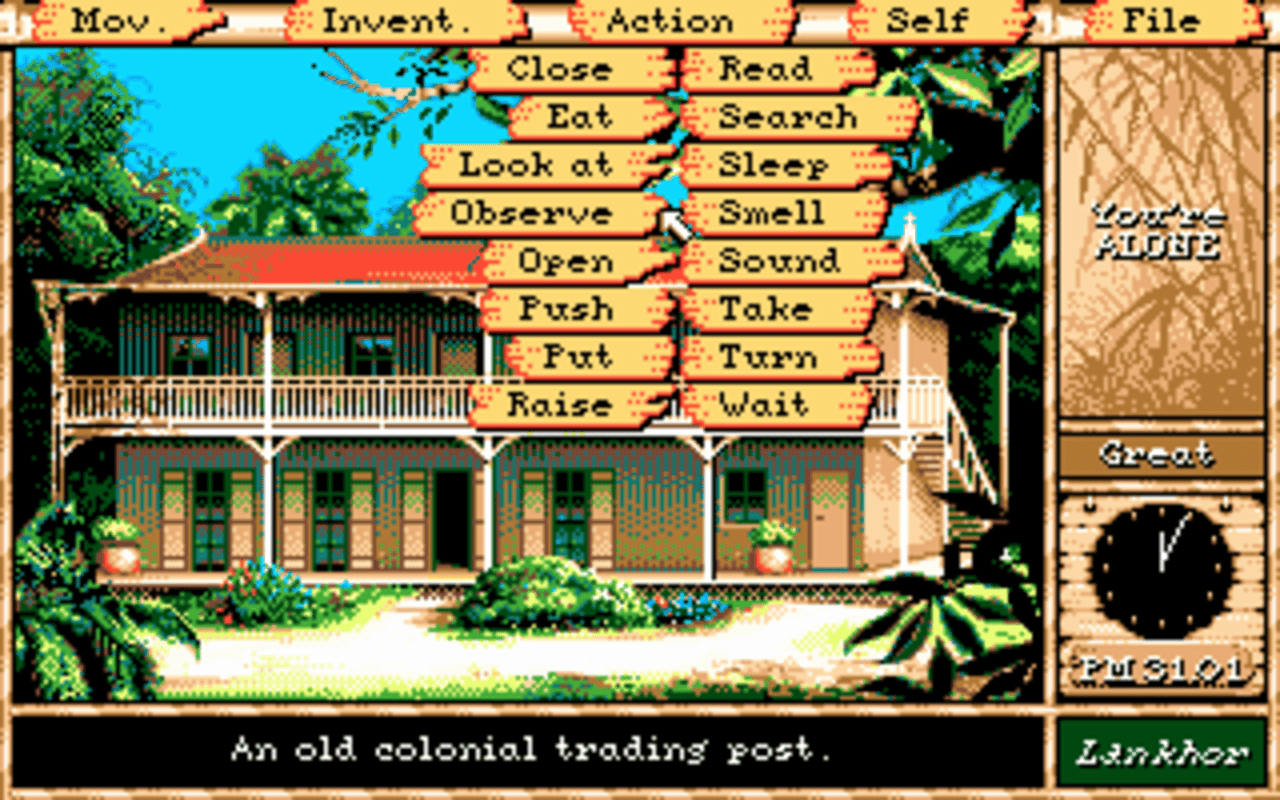 Gameplay screen of Maupiti Island (7/8) Gameplay screen of Maupiti Island (7/8)