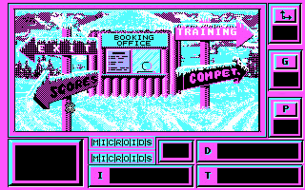 Gameplay screen of Downhill Challenge (4/8) Gameplay screen of Downhill Challenge (4/8)