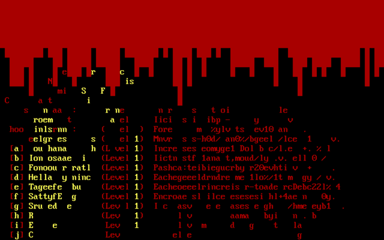 Gameplay screen of Doom, the Roguelike (4/8) Gameplay screen of Doom, the Roguelike (4/8)