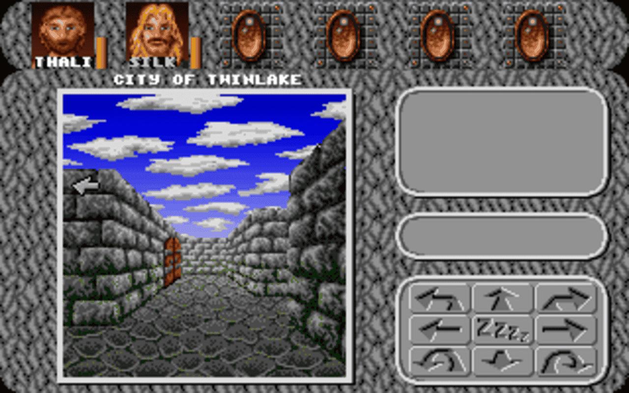 Gameplay screen of Amberstar (7/8) Gameplay screen of Amberstar (7/8)