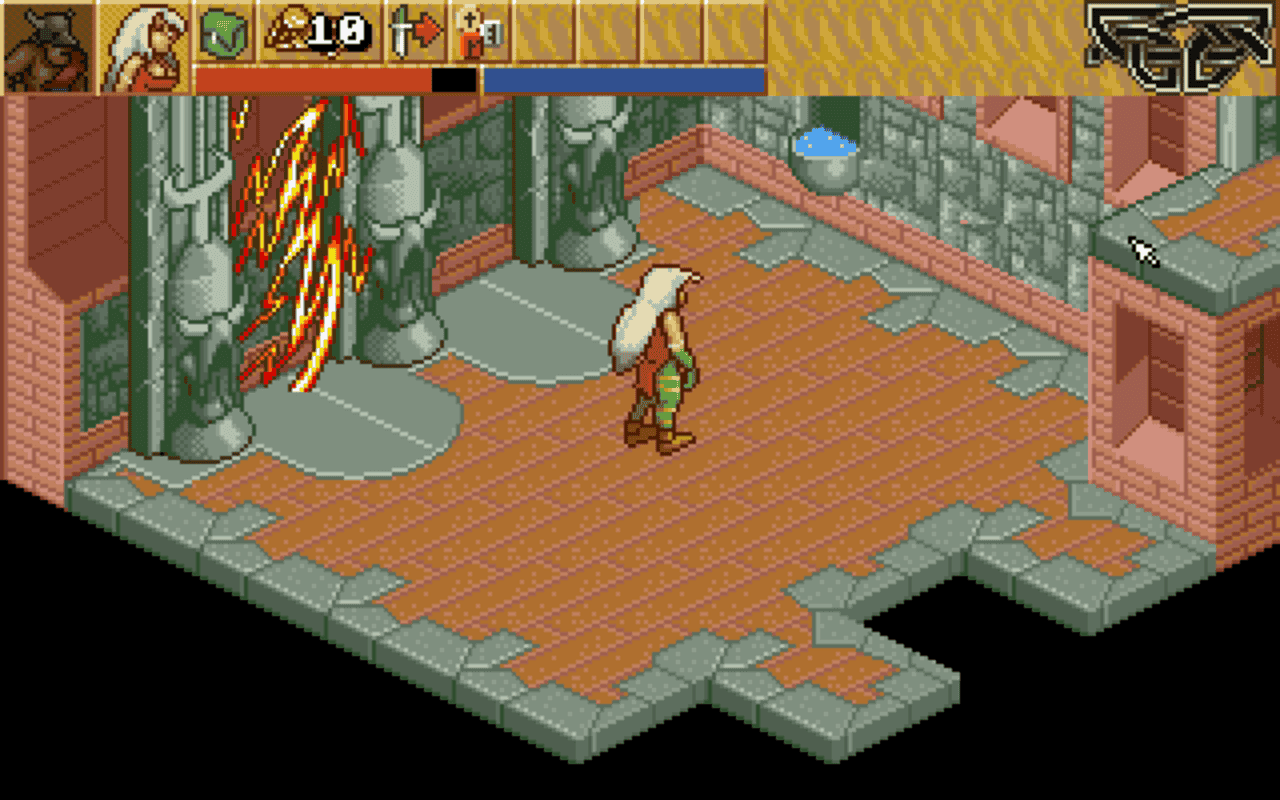 Gameplay screen of Heimdall 2: Into the Hall of Worlds (4/8) Gameplay screen of Heimdall 2: Into the Hall of Worlds (4/8)