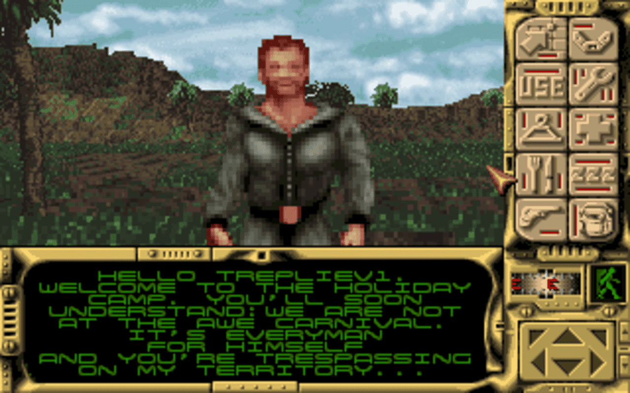 Gameplay screen of Robinson's Requiem (1/8) Gameplay screen of Robinson's Requiem (1/8)