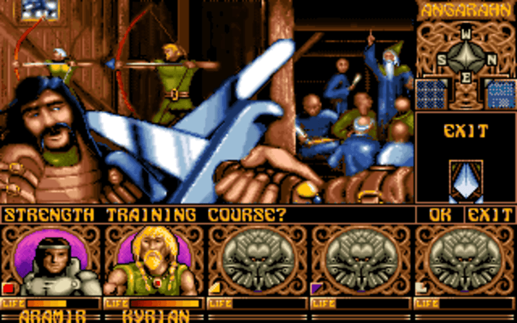 Gameplay screen of Ishar: Legend of the Fortress (1/8) Gameplay screen of Ishar: Legend of the Fortress (1/8)