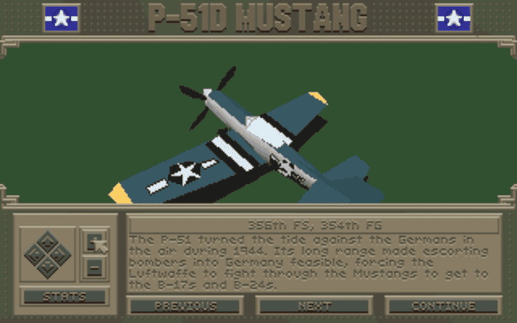 Gameplay screen of Aces Over Europe (4/8) Gameplay screen of Aces Over Europe (4/8)