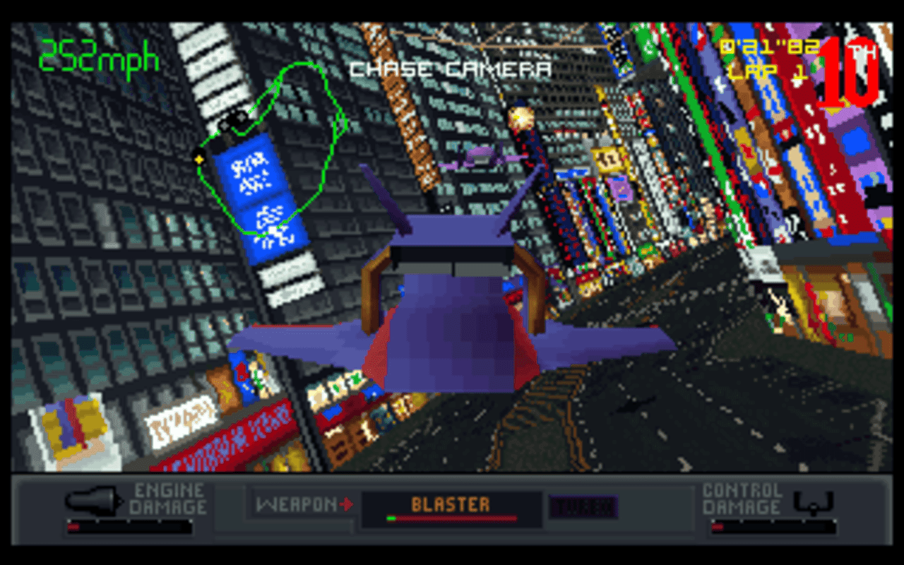 Gameplay screen of Slipstream 5000 (6/7) Gameplay screen of Slipstream 5000 (6/7)