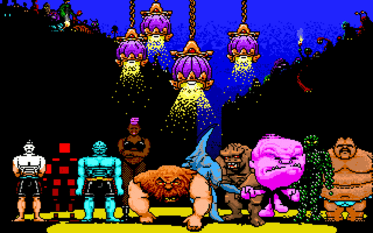 Gameplay screen of Tongue of the Fatman (1/8) Gameplay screen of Tongue of the Fatman (1/8)