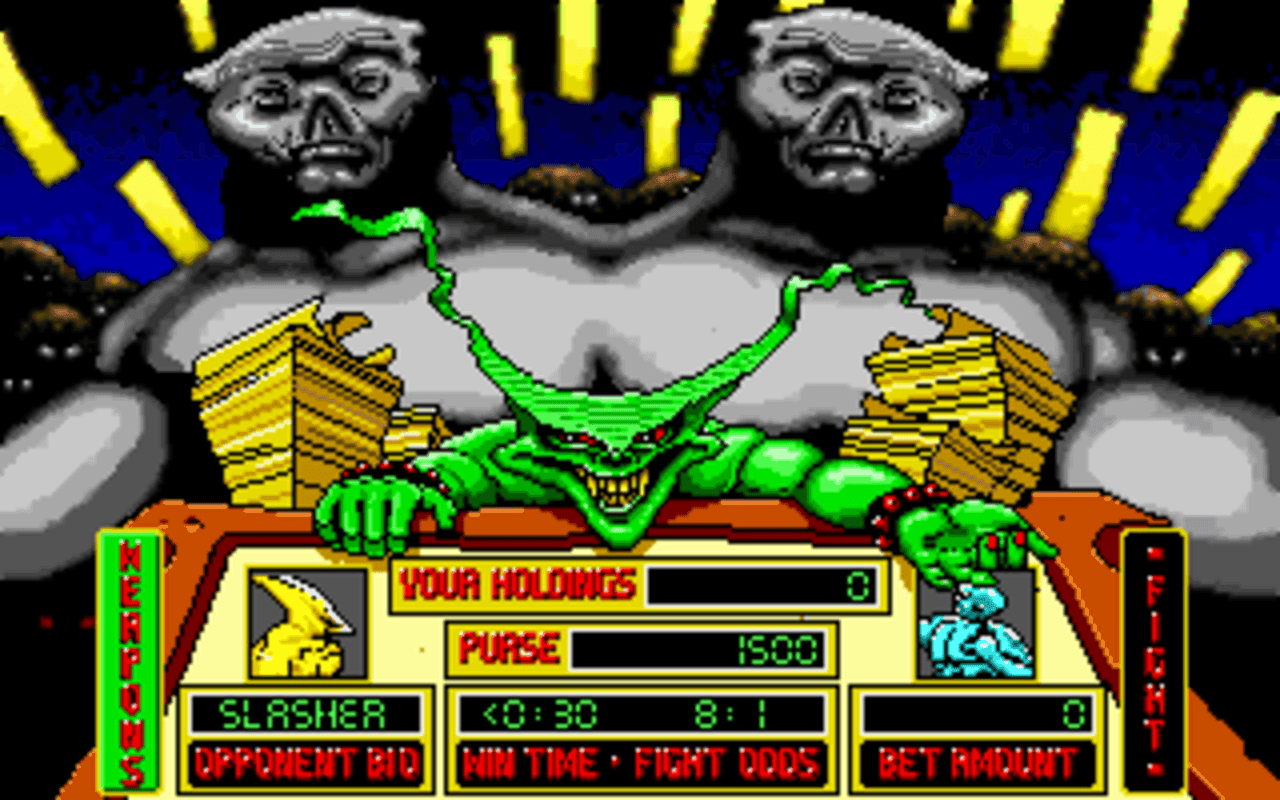 Gameplay screen of Tongue of the Fatman (2/8) Gameplay screen of Tongue of the Fatman (2/8)