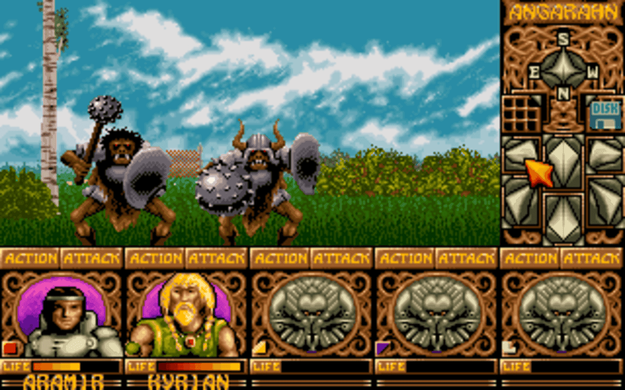Gameplay screen of Ishar: Legend of the Fortress (6/8) Gameplay screen of Ishar: Legend of the Fortress (6/8)