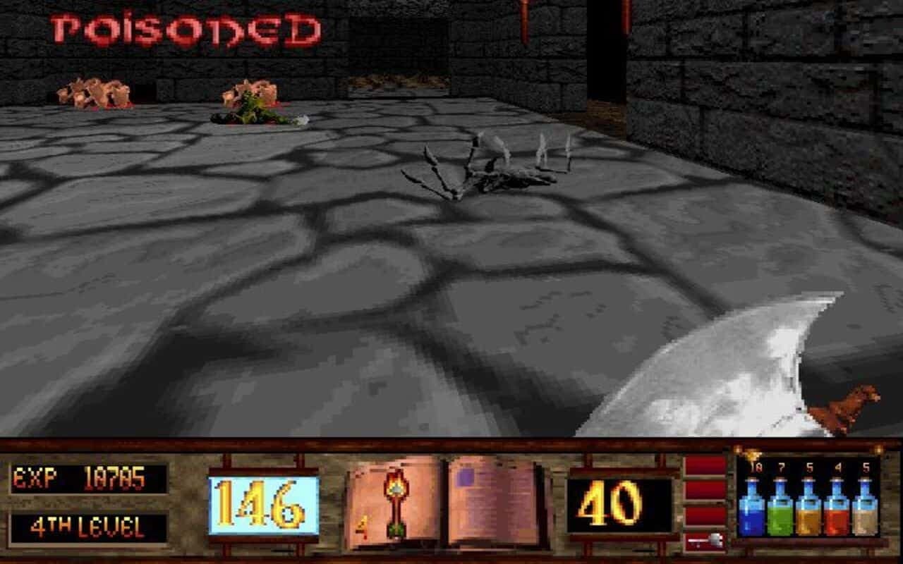 Gameplay screen of Witchaven (7/8) Gameplay screen of Witchaven (7/8)