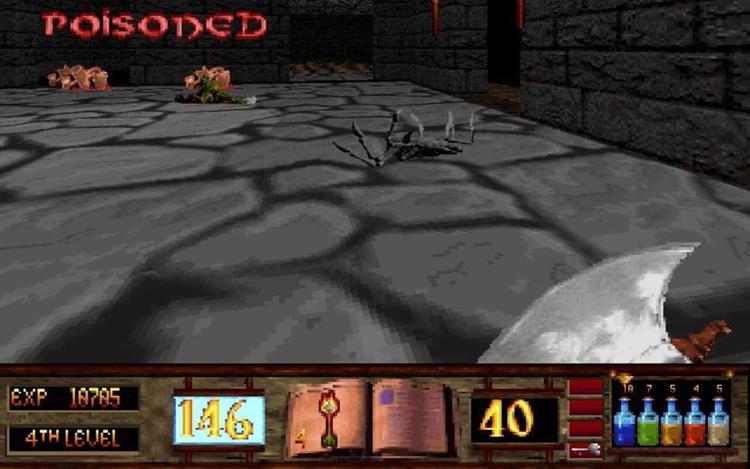 Gameplay screen of Witchaven (7/8) Gameplay screen of Witchaven (7/8)