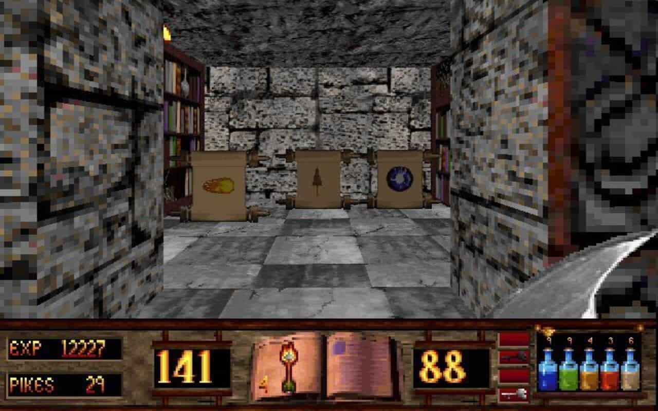 Gameplay screen of Witchaven (8/8) Gameplay screen of Witchaven (8/8)