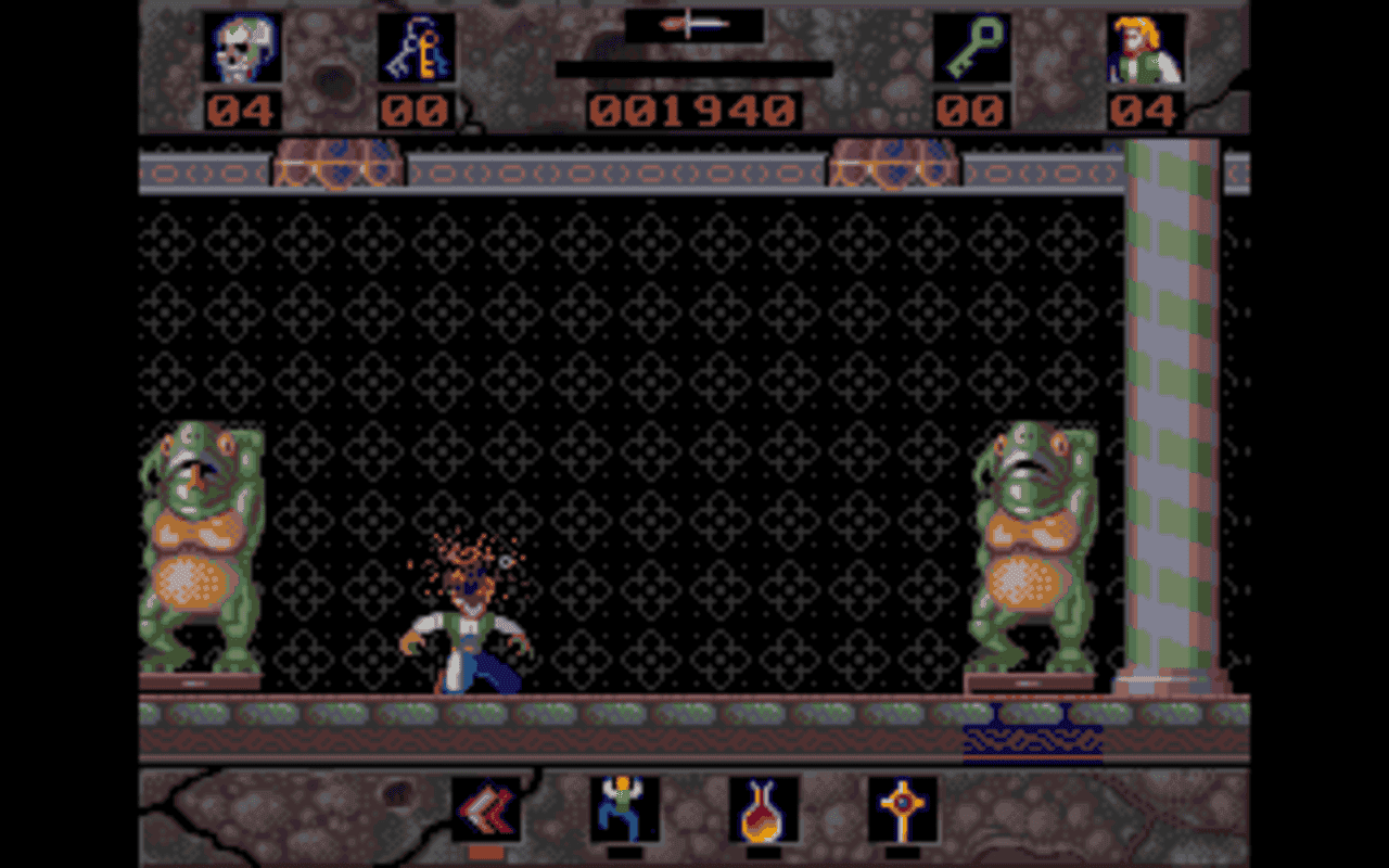 Gameplay screen of Horror Zombies from the Crypt (1/8) Gameplay screen of Horror Zombies from the Crypt (1/8)