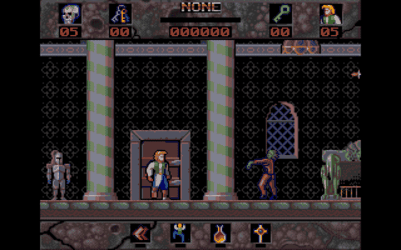Gameplay screen of Horror Zombies from the Crypt (5/8) Gameplay screen of Horror Zombies from the Crypt (5/8)