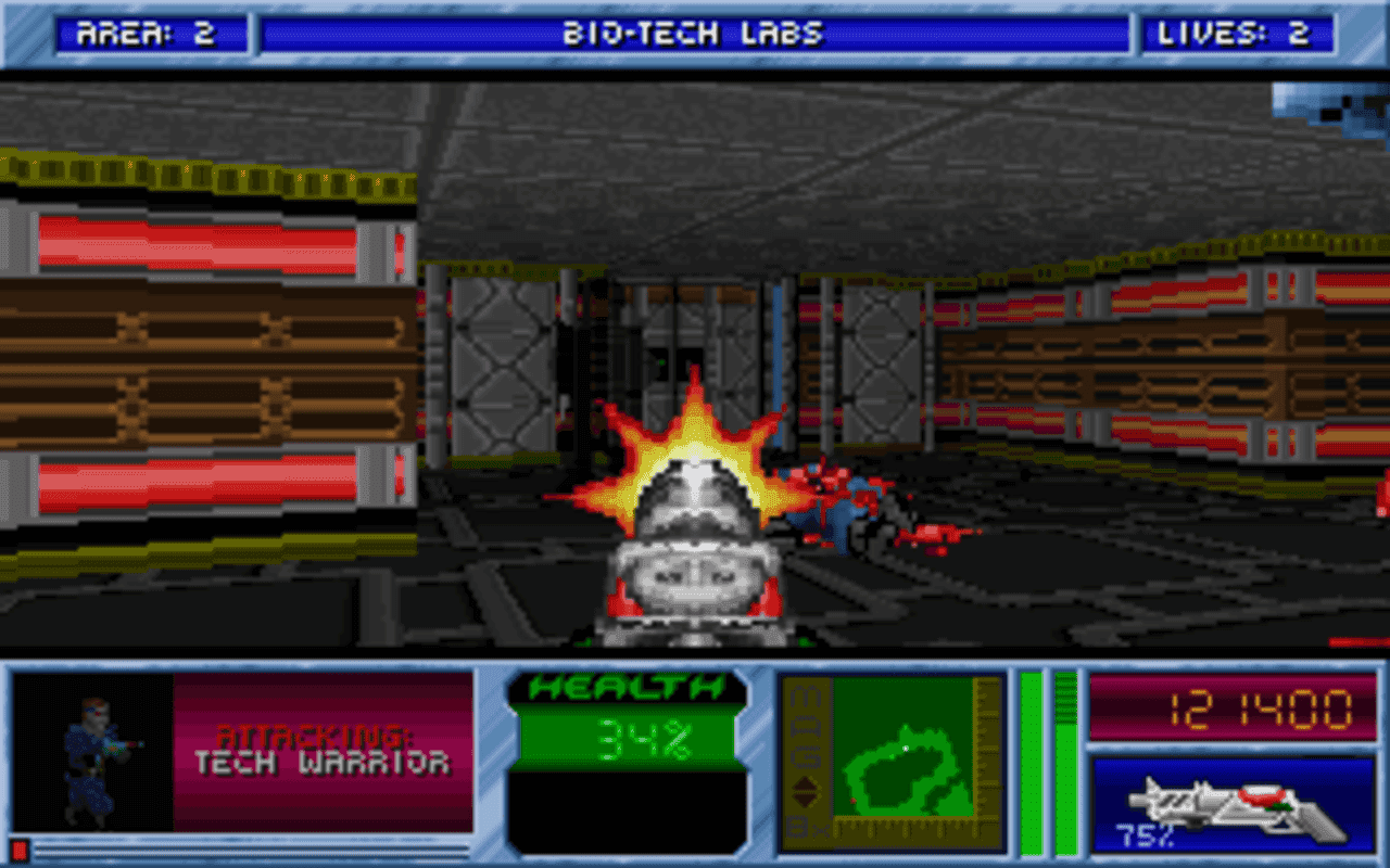 Gameplay screen of Blake Stone: Planet Strike! (8/8) Gameplay screen of Blake Stone: Planet Strike! (8/8)