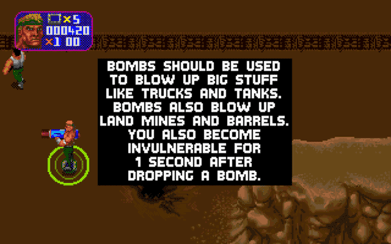 Gameplay screen of Total Carnage (2/8) Gameplay screen of Total Carnage (2/8)