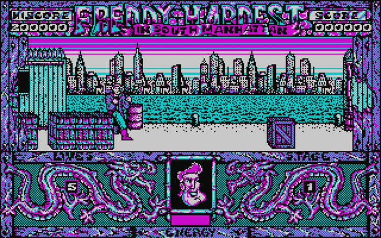 Gameplay screen of Freddy Hardest in South Manhattan (1/4) Gameplay screen of Freddy Hardest in South Manhattan (1/4)
