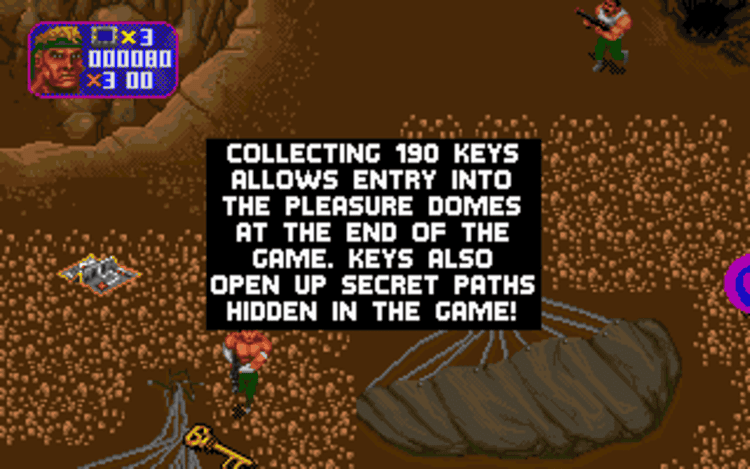 Gameplay screen of Total Carnage (5/8) Gameplay screen of Total Carnage (5/8)