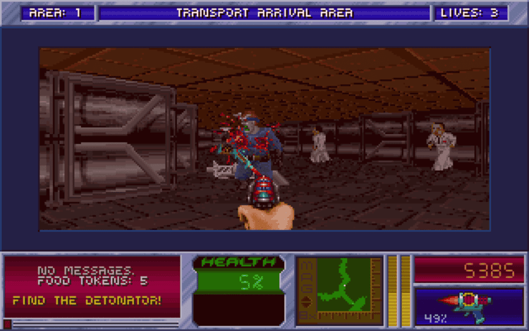 Gameplay screen of Blake Stone: Planet Strike! (2/8) Gameplay screen of Blake Stone: Planet Strike! (2/8)