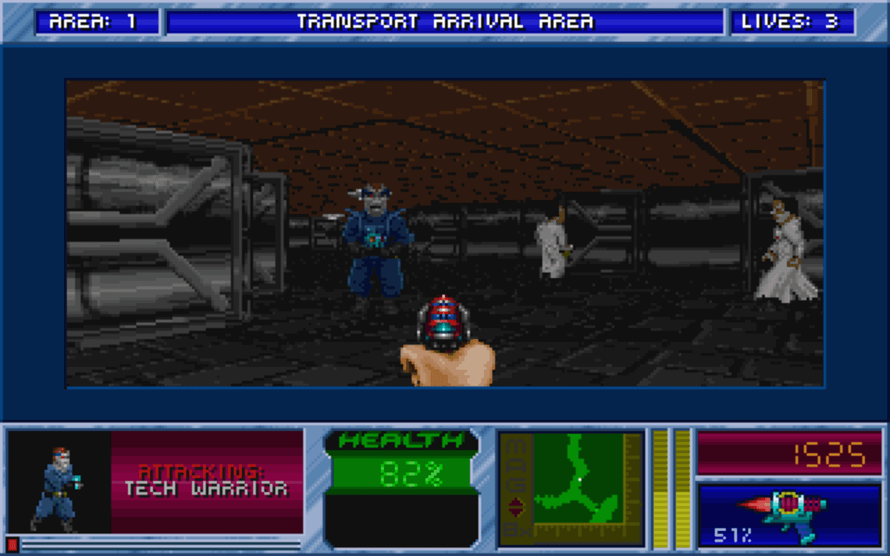 Gameplay screen of Blake Stone: Planet Strike! (4/8) Gameplay screen of Blake Stone: Planet Strike! (4/8)