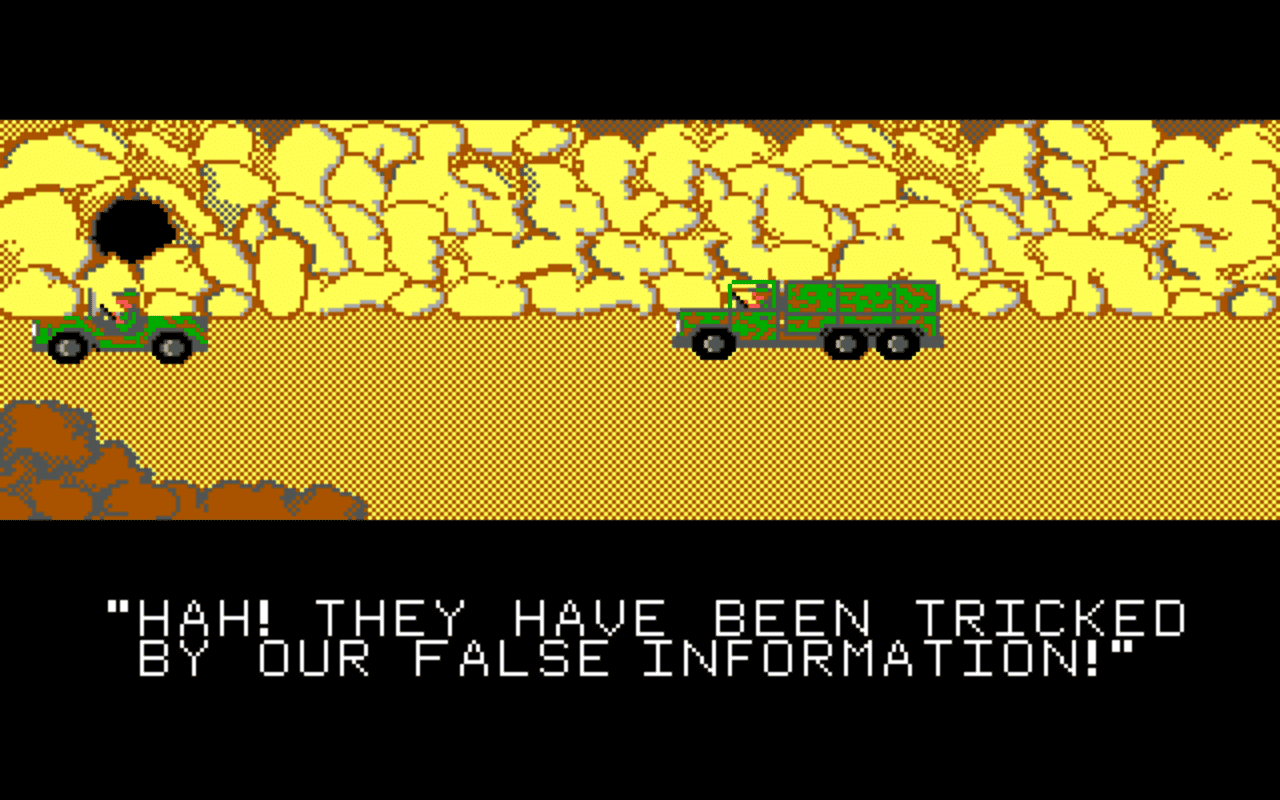 Gameplay screen of Ikari III: The Rescue (1/4) Gameplay screen of Ikari III: The Rescue (1/4)