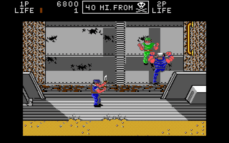 Gameplay screen of Ikari III: The Rescue (2/4) Gameplay screen of Ikari III: The Rescue (2/4)