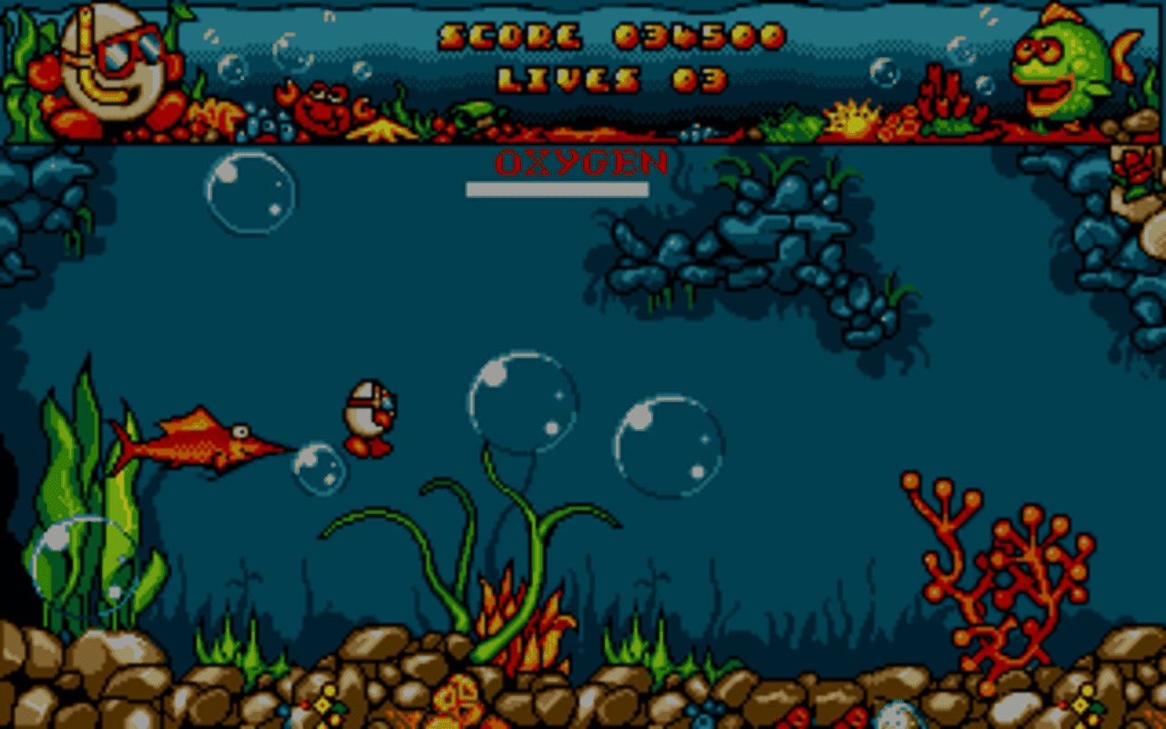 Gameplay screen of Bubble Dizzy (4/8) Gameplay screen of Bubble Dizzy (4/8)