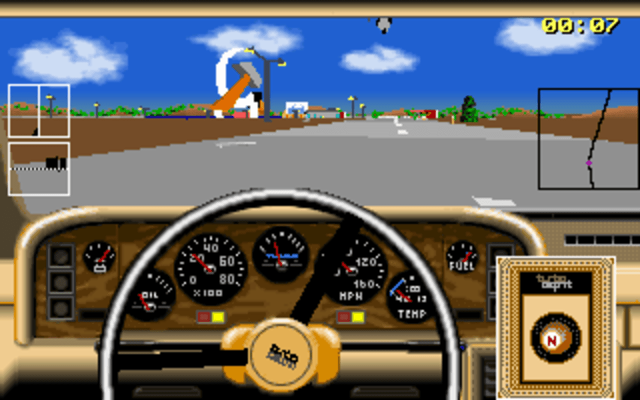 Gameplay screen of Car and Driver (1/8) Gameplay screen of Car and Driver (1/8)