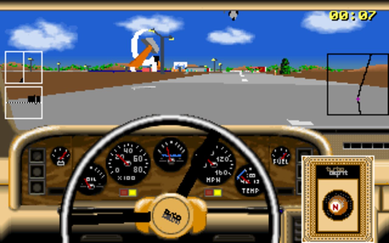 Gameplay screen of Car and Driver (1/8) Gameplay screen of Car and Driver (1/8)