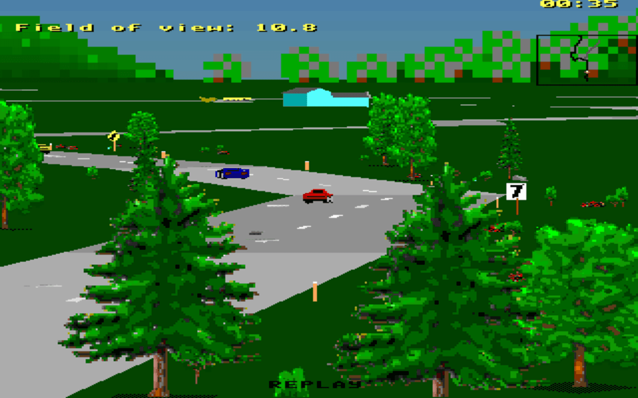 Gameplay screen of Car and Driver (3/8) Gameplay screen of Car and Driver (3/8)