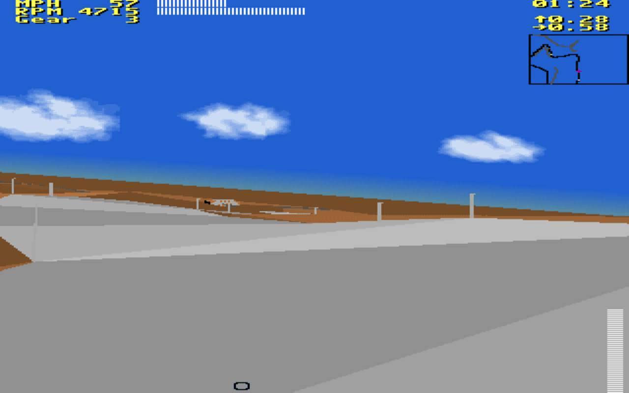 Gameplay screen of Car and Driver (4/8) Gameplay screen of Car and Driver (4/8)