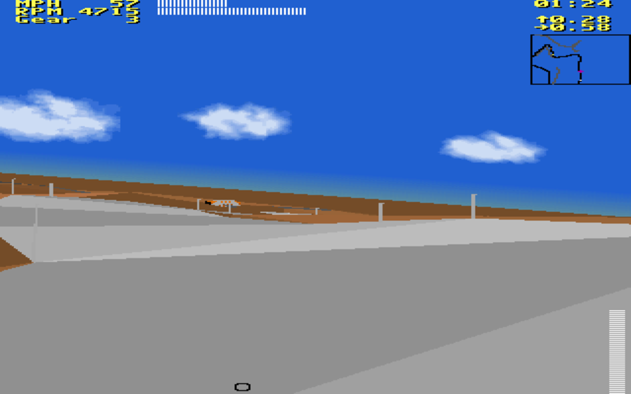 Gameplay screen of Car and Driver (4/8) Gameplay screen of Car and Driver (4/8)