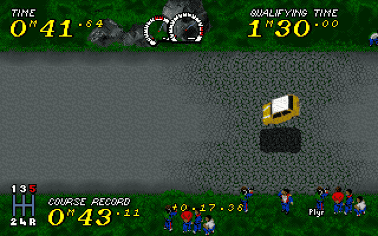 Gameplay screen of Power Drive (3/8) Gameplay screen of Power Drive (3/8)