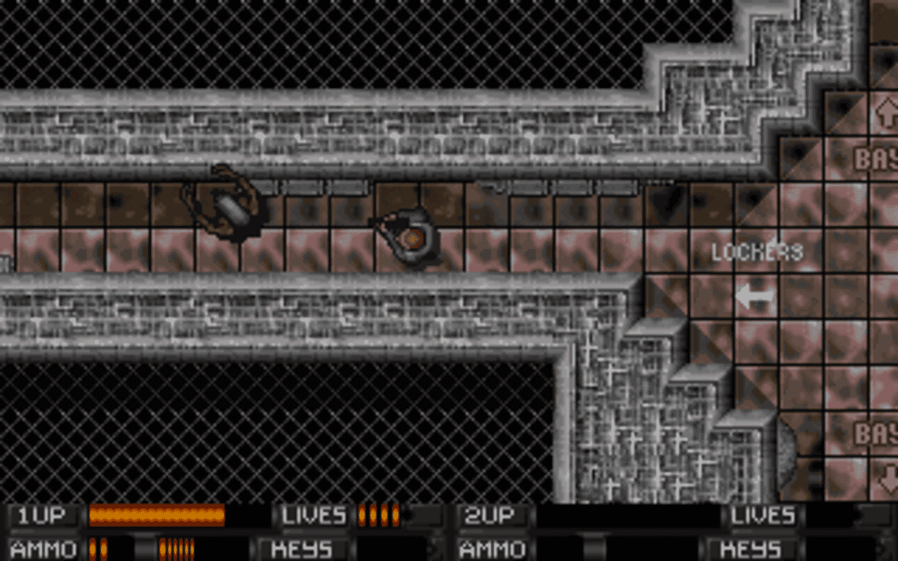 Gameplay screen of Alien Breed (1/4) Gameplay screen of Alien Breed (1/4)