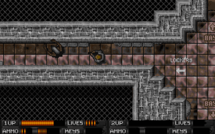 Gameplay screen of Alien Breed (1/4) Gameplay screen of Alien Breed (1/4)