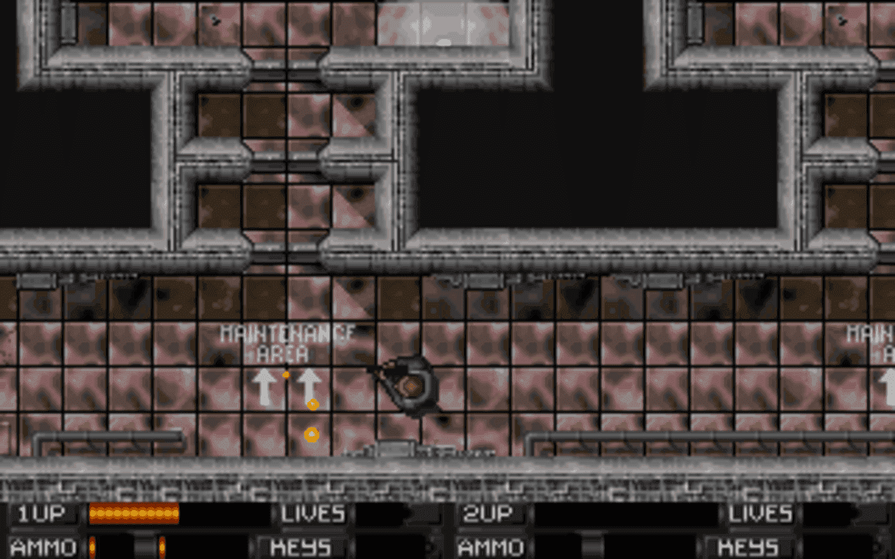 Gameplay screen of Alien Breed (3/4) Gameplay screen of Alien Breed (3/4)