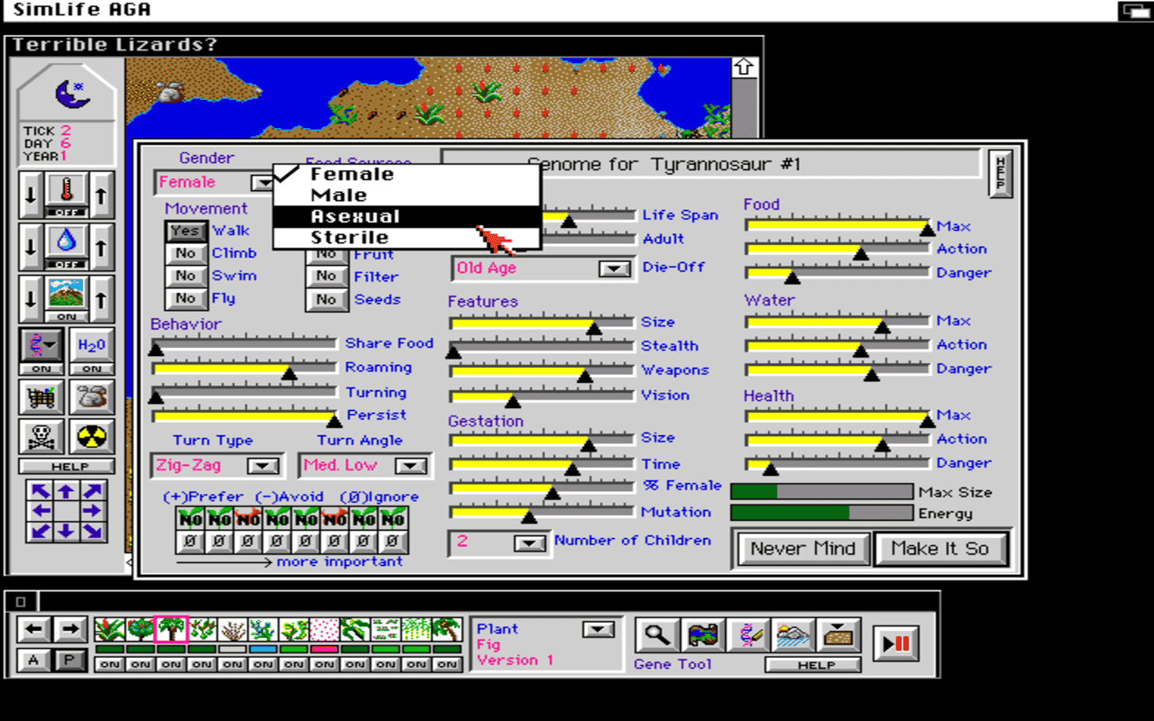 Gameplay screen of SimLife (2/4) Gameplay screen of SimLife (2/4)