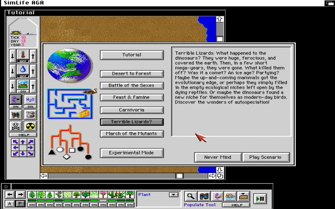 Gameplay screen of SimLife (4/4) Gameplay screen of SimLife (4/4)