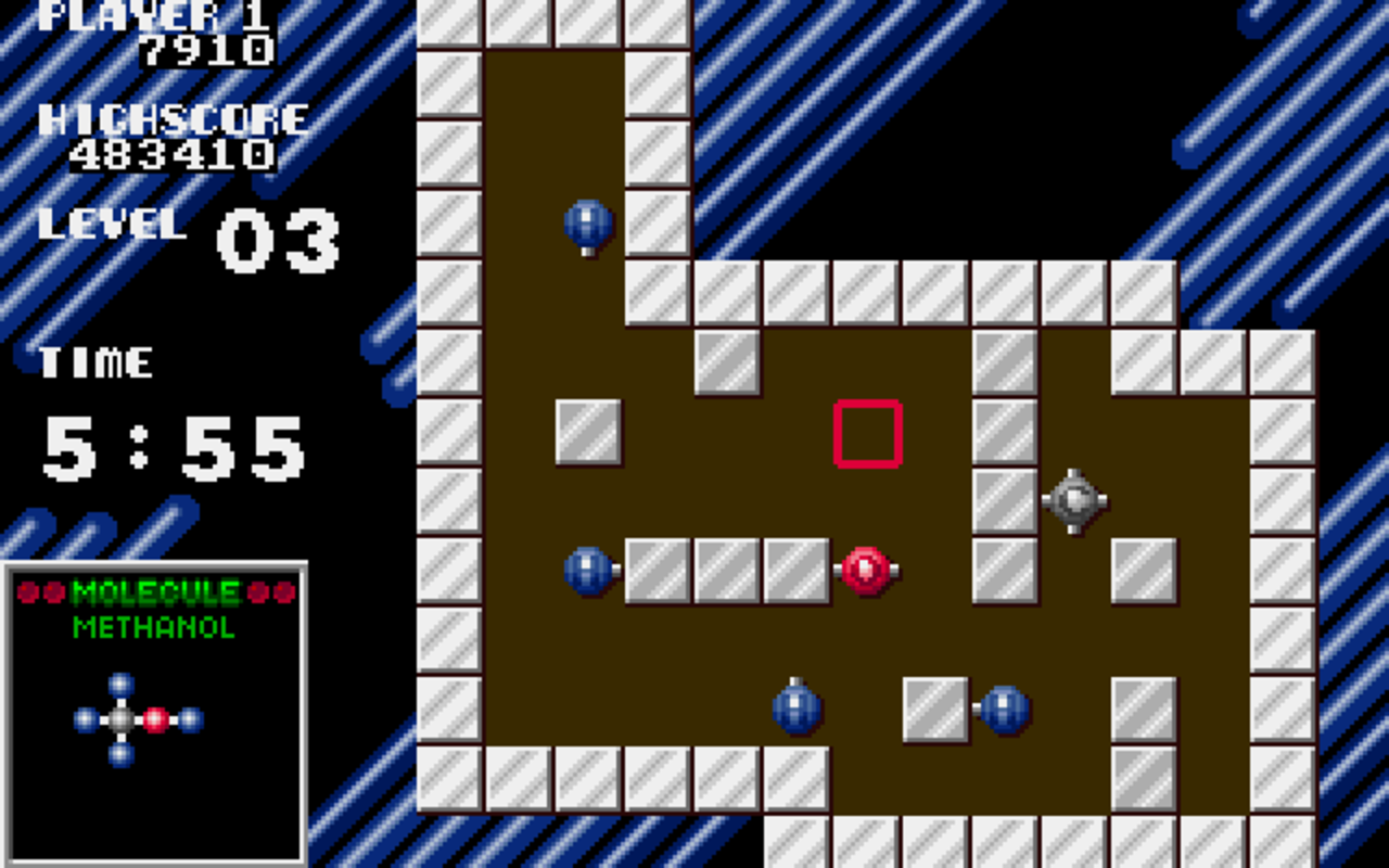 Gameplay screen of Atomix (4/4) Gameplay screen of Atomix (4/4)