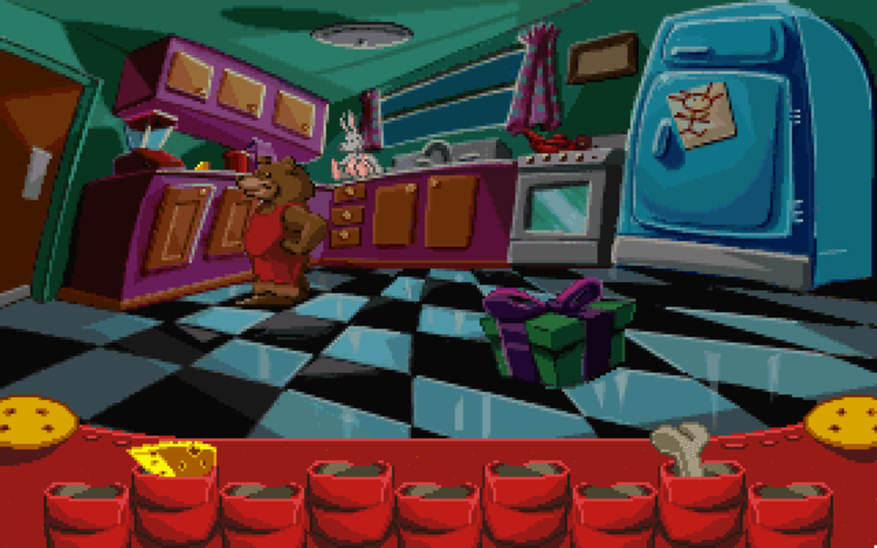 Gameplay screen of Fatty Bear's Birthday Surprise (4/8) Gameplay screen of Fatty Bear's Birthday Surprise (4/8)