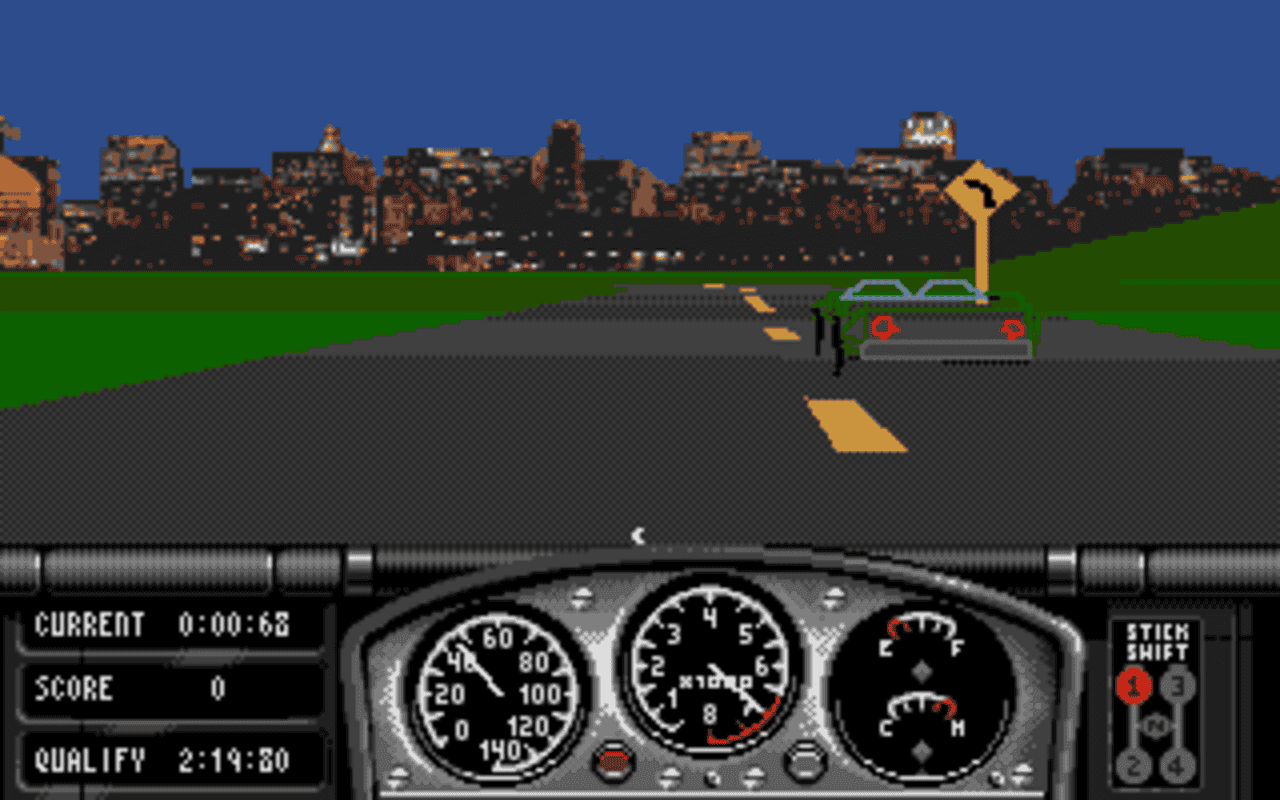 Gameplay screen of Race Drivin' (5/8) Gameplay screen of Race Drivin' (5/8)