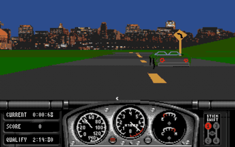 Gameplay screen of Race Drivin' (5/8) Gameplay screen of Race Drivin' (5/8)
