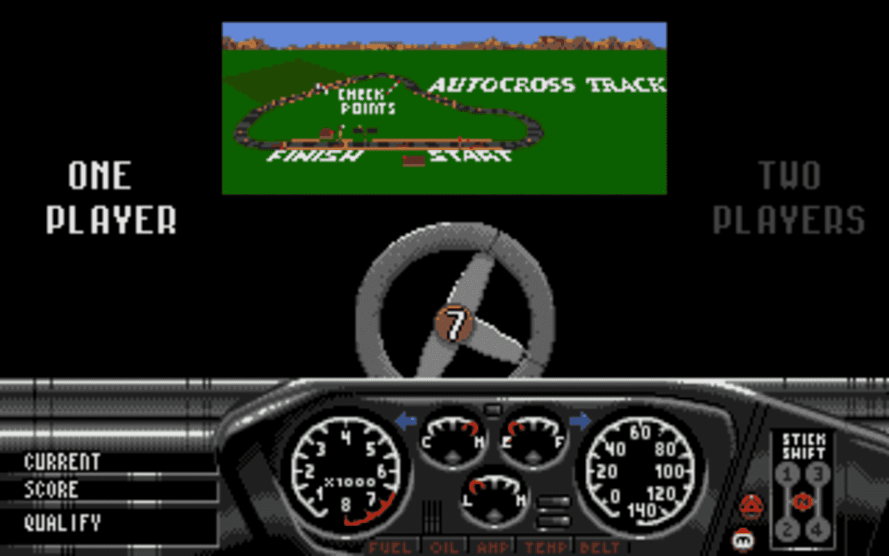 Gameplay screen of Race Drivin' (6/8) Gameplay screen of Race Drivin' (6/8)
