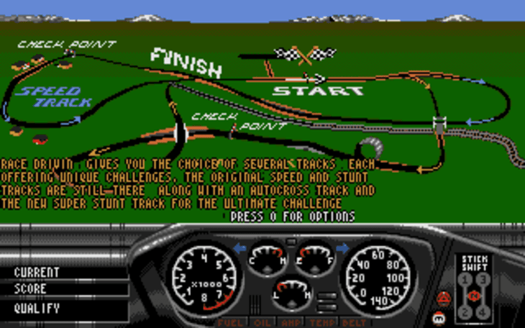 Gameplay screen of Race Drivin' (7/8) Gameplay screen of Race Drivin' (7/8)